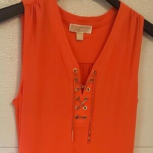 MICHAEL KORS Coral detailed Dress Sz M